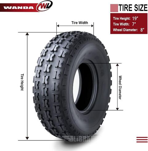 WANDA One New Sport ATV Tires 19X7-8 4PR - 10035 in Saudi Arabia