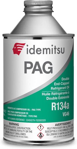 idemitsu Hermetic AC ضاغط زيت PAG - PAG 46 MVAC OIL لضاغط AC R134A (CAN 250 مل ، 8 أوقية) (1) in Saudi Arabia