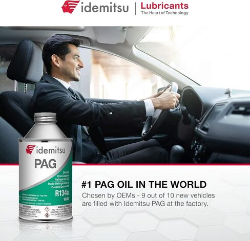 idemitsu Hermetic AC ضاغط زيت PAG - PAG 46 MVAC OIL لضاغط AC R134A (CAN 250 مل ، 8 أوقية) (1) in Saudi Arabia