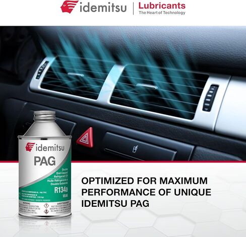 idemitsu Hermetic AC ضاغط زيت PAG - PAG 46 MVAC OIL لضاغط AC R134A (CAN 250 مل ، 8 أوقية) (1) in Saudi Arabia