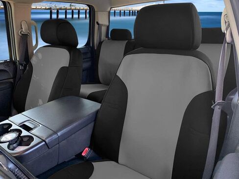 CarsCover Custom Fits 2014-2018 GMC Sierra Neoprene SUV Car Front Seat Covers Gray & Black Sides Driver & Passenger Cover in Saudi Arabia