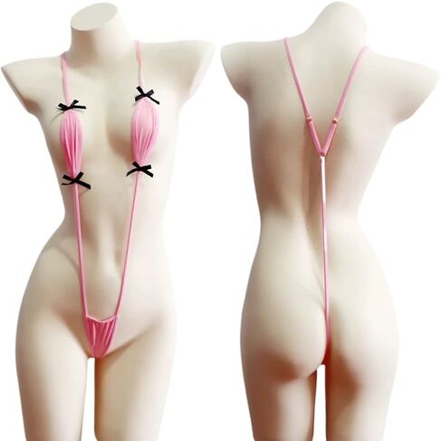 Women's Micro Monokini Slinghot Swimsuit with G-String -Micro Bikini Extreme Slutty in Kuwait