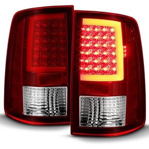 AKKON - For 2009-18 Dodge Ram 1500 2010-18 2500/3500 Black Smoked LED Tube Tail Lights Lamps Pair Housing Set in Kuwait