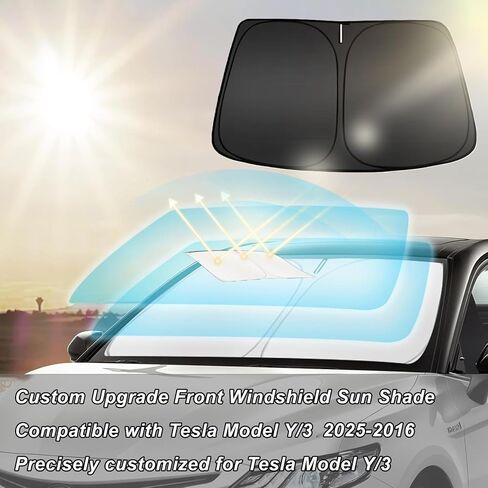 الزجاج الأمامي الظل الشمس متوافق مع Tesla Model Y/3 2025 2024 2023 2022 2021 2020 2019 2018 2017 2017 in Kuwait
