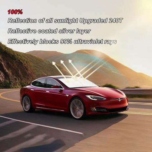 الزجاج الأمامي الظل الشمس متوافق مع Tesla Model Y/3 2025 2024 2023 2022 2021 2020 2019 2018 2017 2017 in Kuwait