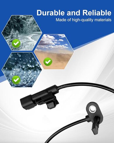 2 Pcs Rear Wheel Speed ABS Sensor Fit for Chevy Cruze Volt 2011-2015 Chevy Cruze Limited Cadillac ELR Buick Verano Cascada 2012-2019 Replace 13470643 3324530 12783655 1247003, for Left and Right in Saudi Arabia