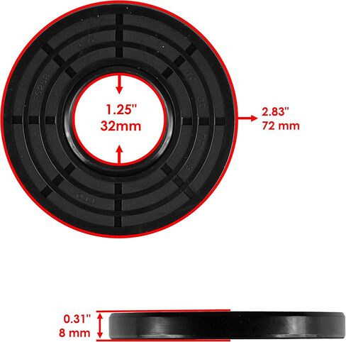 Caltric Front Gearcase Differential Seal Compatible with Polaris General 1000 2017-2022 / RZR 4 900 2017 / RZR S4 1000 2019-2020 32x72x7 in Saudi Arabia