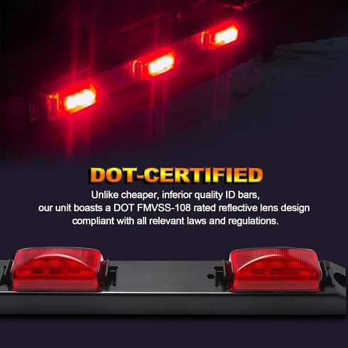 Xotic Tech 1PC Lens Lens الخلفية الخلفية الشاحنة الخلفية شريط الضوء ، متوافق مع فورد F-150 F-250 F-350 F-450 DODGE RAM 1500 2500 3500 أو Chevy Silverado أو GMC Sierra ETC (Red 9-LED) in Saudi Arabia