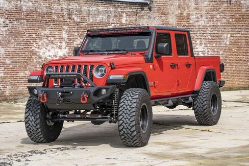 Rough Country 50" Single Row LED Light Bar Upper Windshield Kit for Jeep Wrangler JL (2018-2024)/ Gladiator JT (2020-2024) in Saudi Arabia