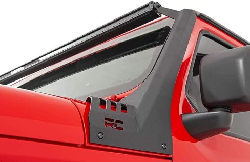 Rough Country 50" Single Row LED Light Bar Upper Windshield Kit for Jeep Wrangler JL (2018-2024)/ Gladiator JT (2020-2024) in Saudi Arabia