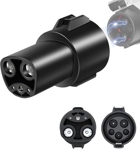 محول شاحن J1772 إلى Tesla، محول شاحن J1772 لطراز Tesla 3/Y/X/S، شحن سريع 80 أمبير 240 فولت تيار متردد (محول شحن SAE J1772 لسيارات Tesla فقط) in Kuwait