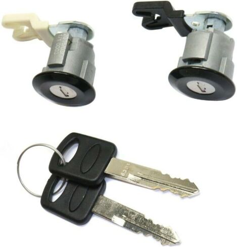 Door Lock Cylinders Set of 2 Front for F250 SuperDuty 05-06,for F350 SuperDuty 05-06,for Explorer 96-04,for Explorer Sport 01-02,for Explorer Sport Trac 01-04 E- Superduty Pair in Saudi Arabia