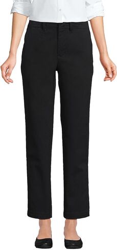 Lands' End Women's Mid Rise Classic Straight Leg Chino Ankle Pants in Saudi Arabia