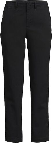 Lands' End Women's Mid Rise Classic Straight Leg Chino Ankle Pants in Saudi Arabia