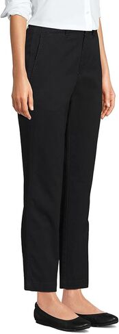 Lands' End Women's Mid Rise Classic Straight Leg Chino Ankle Pants in Saudi Arabia