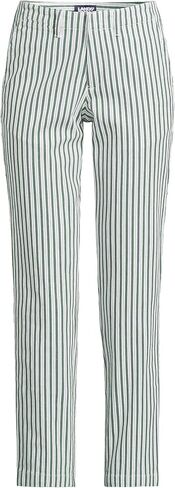 Lands' End Women's Mid Rise Classic Straight Leg Chino Ankle Pants in Saudi Arabia
