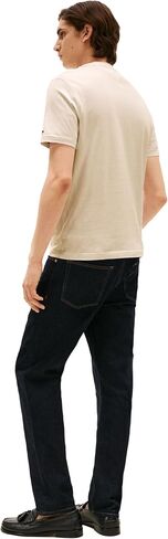 Tommy Hilfiger Men Men Short Sleeve Cotton Cotton Thirts مع شعار مطبوع in Kuwait