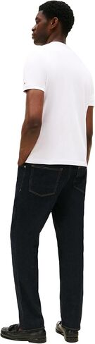 Tommy Hilfiger Men Men Short Sleeve Cotton Cotton Thirts مع شعار مطبوع in Kuwait