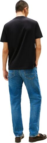 Tommy Hilfiger Men Men Short Sleeve Cotton Cotton Thirts مع شعار مطبوع in Kuwait