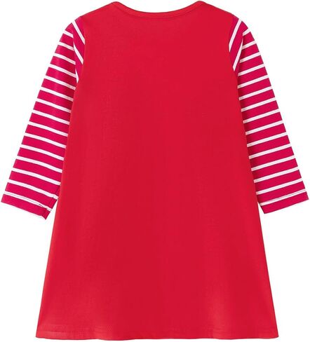 Girls Dresses for Winter Long Sleeve Toddler Girls Clothes Party Tulle Cotton Casual Dresses in Kuwait