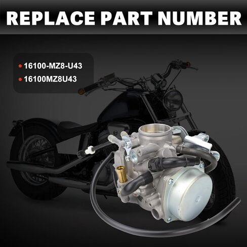 USTAR Carburetor Compatible with Honda Shadow VLX 600 VT600C VT600CD Deluxe 1999-2007 Replace# 16100-MZ8-U43 16100MZ8U43 in Saudi Arabia