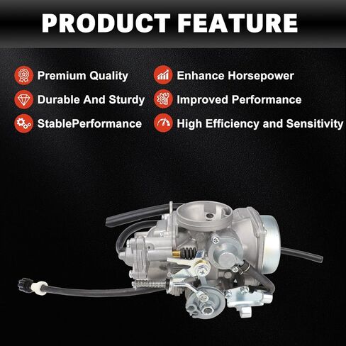 USTAR Carburetor Compatible with Honda Shadow VLX 600 VT600C VT600CD Deluxe 1999-2007 Replace# 16100-MZ8-U43 16100MZ8U43 in Saudi Arabia