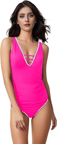 Iffei Mommy وأنا swimsuits v الرقبة بلوك كتلة البطن التحكم قطعة واحدة للسبع بدلة العائلة مطابقة ملابس السباحة على الشاطئ in Saudi Arabia