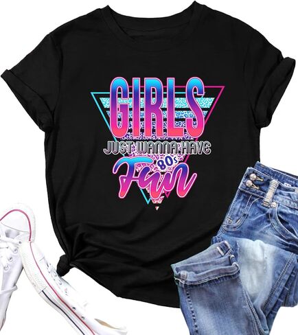 80s Shirts for Women Retro 1980s Party Tees 80s' Disco Music Gifts T-Shirts Tops in Saudi Arabia