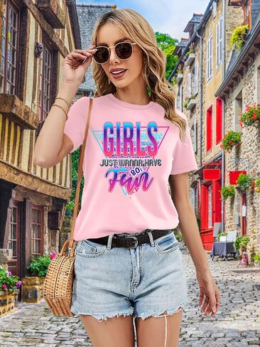 80s Shirts for Women Retro 1980s Party Tees 80s' Disco Music Gifts T-Shirts Tops in Saudi Arabia