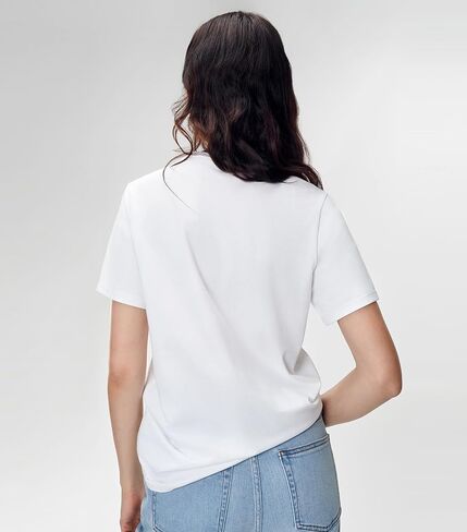 Women Short Sleeve T-Shirt Casual Blouse Cool Trendy Cotton Sorona Basic Top Summer Solid Color Outfits Clothes in Saudi Arabia