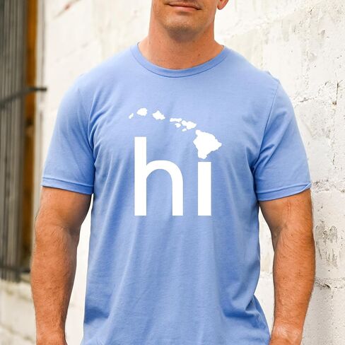 Hawaii Shirt, HI Shirt, Hawaii Graphic Tee, Hawaii State Shirt, The Aloha State, Hawaiian Shirt, Matching Hawaii Vacation Shirts, Unisex Graphic Tee (M, Heather Raspberry) in Kuwait