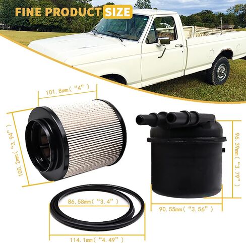 6.7 Powerstroke Diesel Fuel Filter Water Separator FD4615 Motorcraft Fuel Filter BC3Z-9N184-B Compatible with Ford F250,F350,F450,F550 6.7L V8 2011-2016,Super Duty Truck 5 Micron Diesel in Saudi Arabia