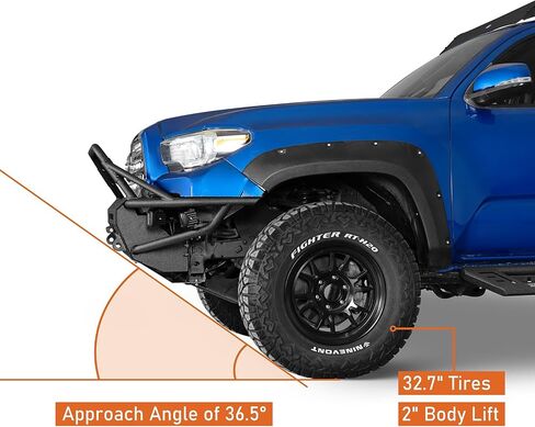 HOOKE ROAD EXPLORERX MOBER LOUSPER TOYOTA TACOMA 3RD GEN 2016 2017 2018 2019 2020 2021 2022 2023 ، مصد أنبوبي على الطرق in Saudi Arabia