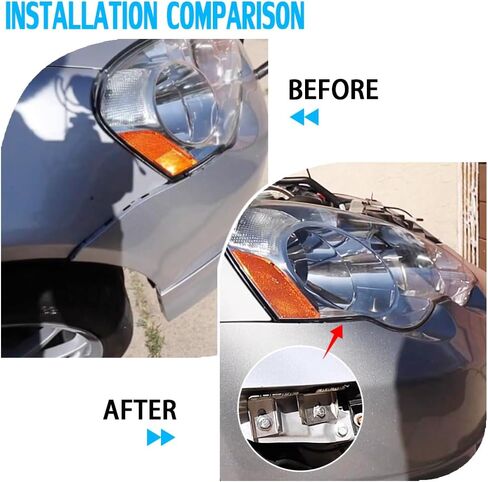 طقم مصاعد المصد الأمامية Autovic مع إصلاح فجوة الأجهزة لـ Acura RSX DC5 2002-2006 in Kuwait
