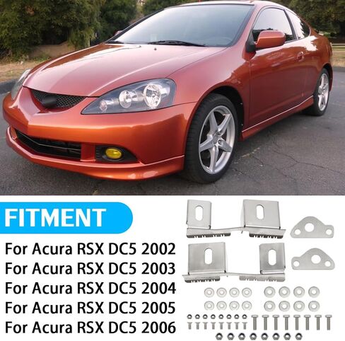 طقم مصاعد المصد الأمامية Autovic مع إصلاح فجوة الأجهزة لـ Acura RSX DC5 2002-2006 in Kuwait