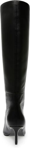 Steve Madden Women's Lavan Knee High Boot, Cream Leather, 8.5 in Saudi Arabia