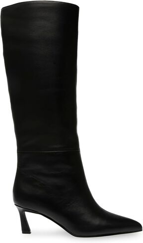 Steve Madden Women's Lavan Knee High Boot, Cream Leather, 8.5 in Saudi Arabia