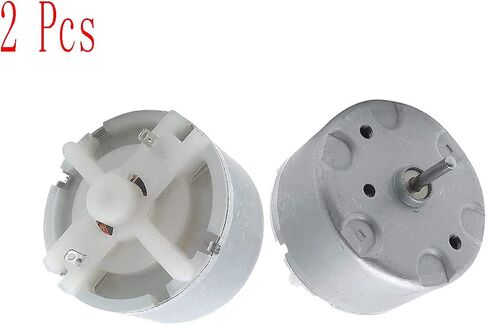محرك تيار مستمر كهربائي صغير RF-500TB-18280، محرك بتيار مستمر 1.5 فولت-5 فولت 2700 دورة في الدقيقة، محرك بقطر 32 مم، حزمة من قطعتين in Kuwait