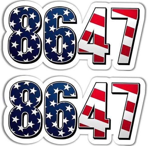2 Pack 86 47 Car Magnet - Anti Trump Anti Maga Car Magnets Auto Truck Truck Pridge Magnetic Magnet Magnet in Saudi Arabia