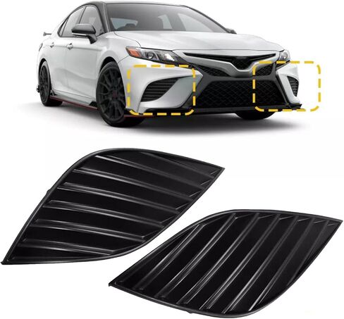 1 Pair Front Driving Fog Light Bezel Cover for Toyota Camry SE XSE 2018-2020 Replaces 81481-06170, 81481-06180 in Saudi Arabia