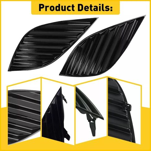 1 Pair Front Driving Fog Light Bezel Cover for Toyota Camry SE XSE 2018-2020 Replaces 81481-06170, 81481-06180 in Saudi Arabia