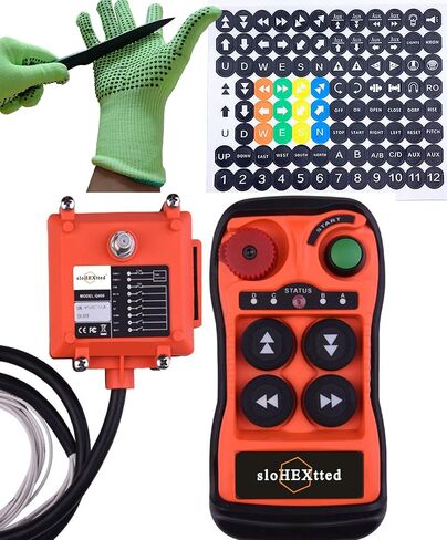 4 زر اللاسلكية اللاسلكية CRANE CROTER 12V 24V Radio Dule Transmitters و Receiver for Coletric chain riost رفع الرافعة النفق in Kuwait