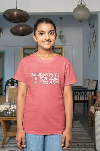10th Birthday Shirt Girls 10 Years Old Ten Outfit Tenth Tshirt Gift Girl top 10 Birthday in Kuwait