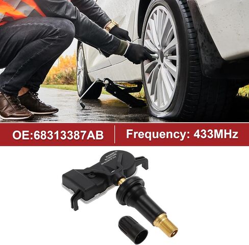 ACROPIX 4Pcs 433MHz Tire Pressure Sensor Tire Pressure Monitoring Sensor for Jeep Grand Cherokee 2016-2019 No.68313387AB in Saudi Arabia