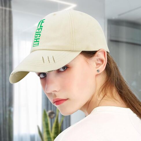 We Fights Together Glaucoma Awareness Hats for Mens Washed Distressed Baseball Caps Low Washed Running Hat Breathable in Saudi Arabia