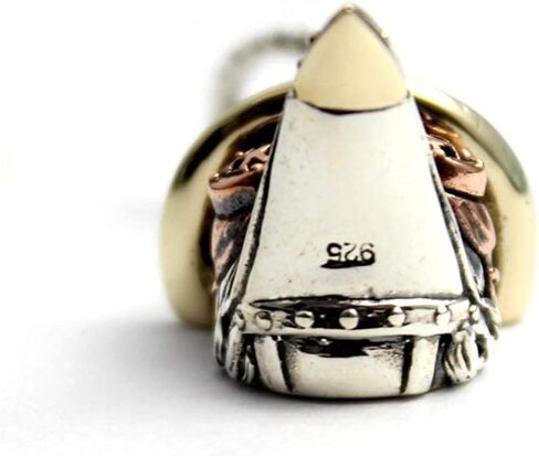 عام Cosumosu 925 Sterling Silver Steampunk الطاعون الطاعون الطبيب Bird Beak Charm (العين الحمراء) ، الذهب in Saudi Arabia