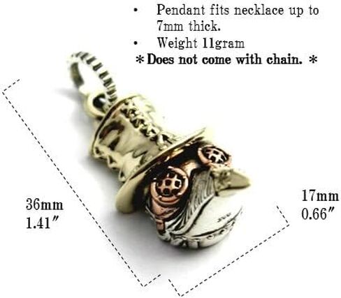 عام Cosumosu 925 Sterling Silver Steampunk الطاعون الطاعون الطبيب Bird Beak Charm (العين الحمراء) ، الذهب in Saudi Arabia