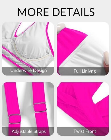Women Underwire Bikini Top - Push Up Bathing Suit Top Large Bust Swim Top 2025 Swimsuit Top in Kuwait