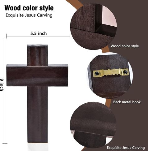 NCPLYGOU 12pcs Crucifix Cross Catholic,Crucifix Standing Cross,Tabletop Cross,Plastic Desktop Wall Mounted Jesus Christ Catholic Cross for Home Decor,7 inches in Saudi Arabia