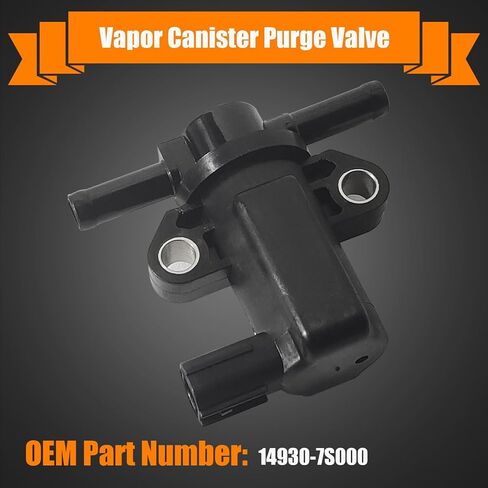 تبخير علبة VAPOR PURGE VALVE FIT FIT INFINITI QX56 2004،2010 ، لنيسان فرونتير 2005-2016 ، 2012-2016 NV1500 NV2500 NV3500 ، 2004-2015 ARMADA TITAN ، استبدل# 14930-7S000 ، Purge Solenoid Valve in Saudi Arabia